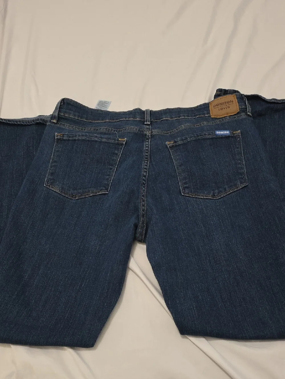 Classic Women's Dark Blue Straight Leg Jeans - Picture 2 of 6